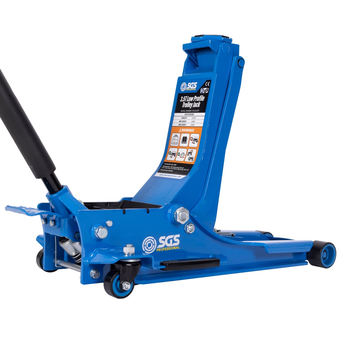 SGS Professional 3.5 Tonne Low Profile Trolley Jack with Foot Pump